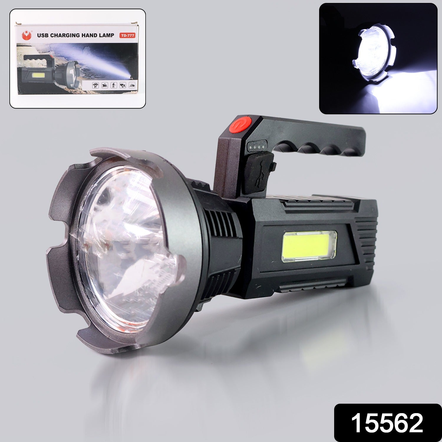 High-Power Rechargeable LED Flashlight with COB Panel
 High-Power Rechargeable LED Flashlight with COB Panel